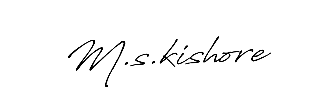 Make a beautiful signature design for name M.s.kishore. Use this online signature maker to create a handwritten signature for free. M.s.kishore signature style 7 images and pictures png