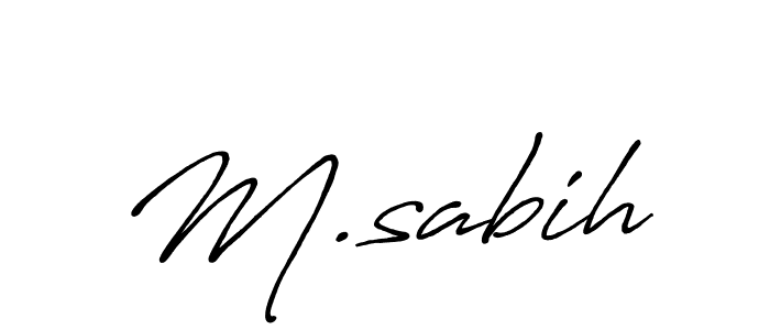 Antro_Vectra_Bolder is a professional signature style that is perfect for those who want to add a touch of class to their signature. It is also a great choice for those who want to make their signature more unique. Get M.sabih name to fancy signature for free. M.sabih signature style 7 images and pictures png