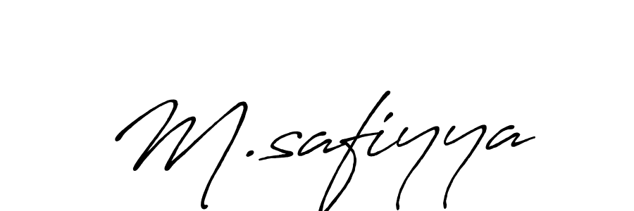 Similarly Antro_Vectra_Bolder is the best handwritten signature design. Signature creator online .You can use it as an online autograph creator for name M.safiyya. M.safiyya signature style 7 images and pictures png