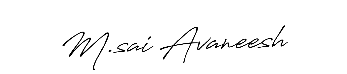 Also You can easily find your signature by using the search form. We will create M.sai Avaneesh name handwritten signature images for you free of cost using Antro_Vectra_Bolder sign style. M.sai Avaneesh signature style 7 images and pictures png