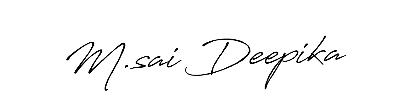 Make a short M.sai Deepika signature style. Manage your documents anywhere anytime using Antro_Vectra_Bolder. Create and add eSignatures, submit forms, share and send files easily. M.sai Deepika signature style 7 images and pictures png