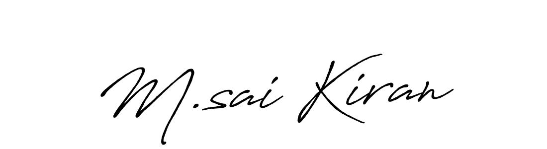 How to Draw M.sai Kiran signature style? Antro_Vectra_Bolder is a latest design signature styles for name M.sai Kiran. M.sai Kiran signature style 7 images and pictures png