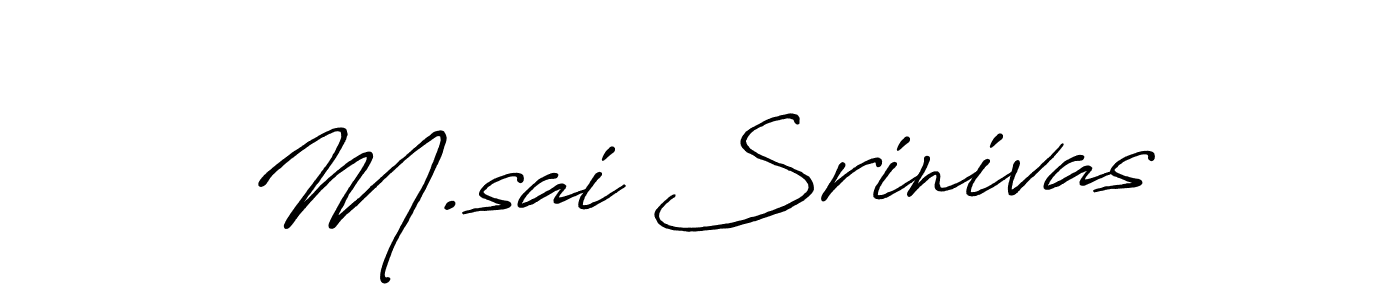 Antro_Vectra_Bolder is a professional signature style that is perfect for those who want to add a touch of class to their signature. It is also a great choice for those who want to make their signature more unique. Get M.sai Srinivas name to fancy signature for free. M.sai Srinivas signature style 7 images and pictures png