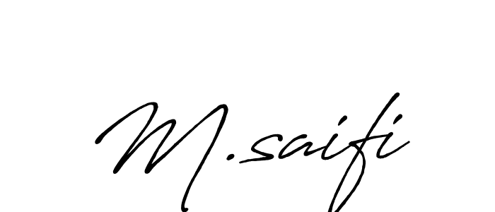 It looks lik you need a new signature style for name M.saifi. Design unique handwritten (Antro_Vectra_Bolder) signature with our free signature maker in just a few clicks. M.saifi signature style 7 images and pictures png