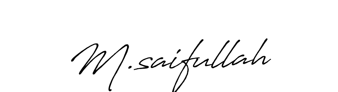 It looks lik you need a new signature style for name M.saifullah. Design unique handwritten (Antro_Vectra_Bolder) signature with our free signature maker in just a few clicks. M.saifullah signature style 7 images and pictures png