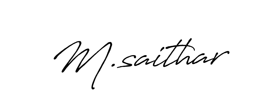 Similarly Antro_Vectra_Bolder is the best handwritten signature design. Signature creator online .You can use it as an online autograph creator for name M.saithar. M.saithar signature style 7 images and pictures png