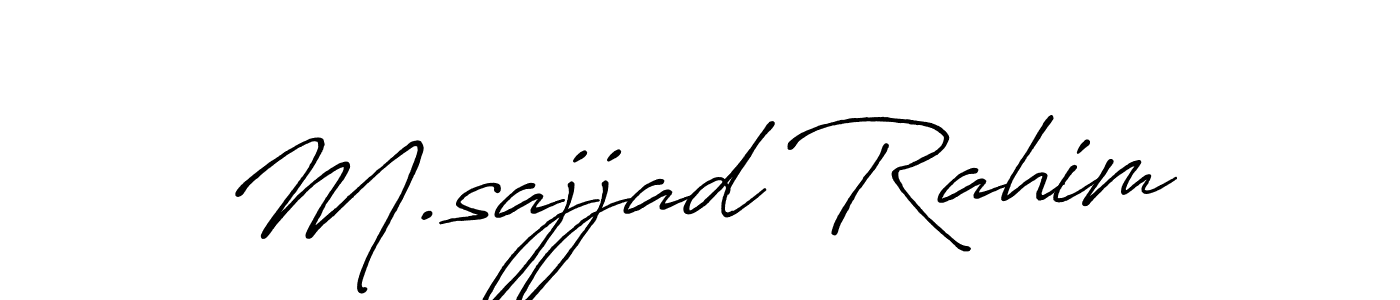 You can use this online signature creator to create a handwritten signature for the name M.sajjad Rahim. This is the best online autograph maker. M.sajjad Rahim signature style 7 images and pictures png