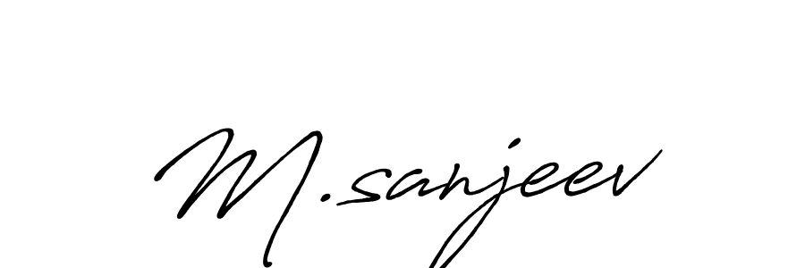 How to make M.sanjeev signature? Antro_Vectra_Bolder is a professional autograph style. Create handwritten signature for M.sanjeev name. M.sanjeev signature style 7 images and pictures png