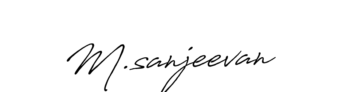 You can use this online signature creator to create a handwritten signature for the name M.sanjeevan. This is the best online autograph maker. M.sanjeevan signature style 7 images and pictures png