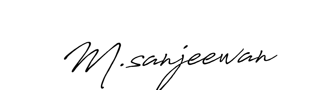 Once you've used our free online signature maker to create your best signature Antro_Vectra_Bolder style, it's time to enjoy all of the benefits that M.sanjeewan name signing documents. M.sanjeewan signature style 7 images and pictures png