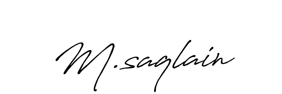 This is the best signature style for the M.saqlain name. Also you like these signature font (Antro_Vectra_Bolder). Mix name signature. M.saqlain signature style 7 images and pictures png