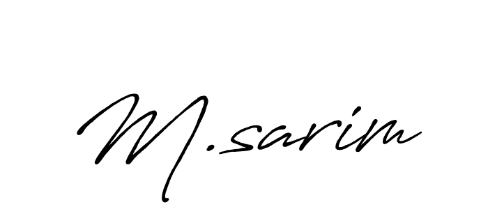 It looks lik you need a new signature style for name M.sarim. Design unique handwritten (Antro_Vectra_Bolder) signature with our free signature maker in just a few clicks. M.sarim signature style 7 images and pictures png