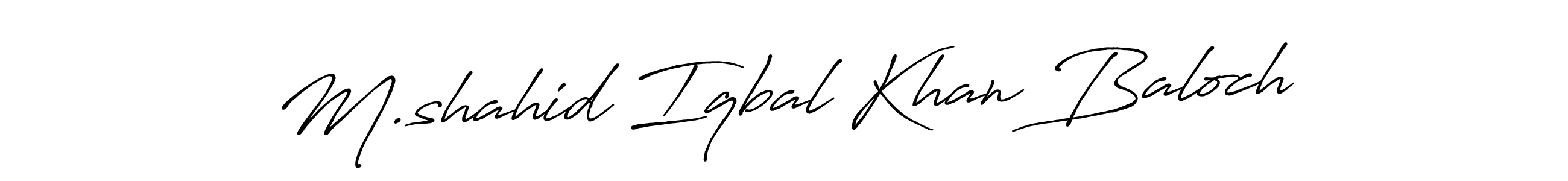 Make a beautiful signature design for name M.shahid Iqbal Khan Baloch. Use this online signature maker to create a handwritten signature for free. M.shahid Iqbal Khan Baloch signature style 7 images and pictures png