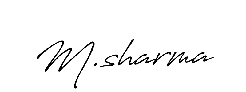 Make a beautiful signature design for name M.sharma. Use this online signature maker to create a handwritten signature for free. M.sharma signature style 7 images and pictures png