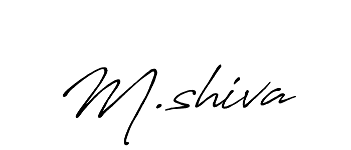 Create a beautiful signature design for name M.shiva. With this signature (Antro_Vectra_Bolder) fonts, you can make a handwritten signature for free. M.shiva signature style 7 images and pictures png
