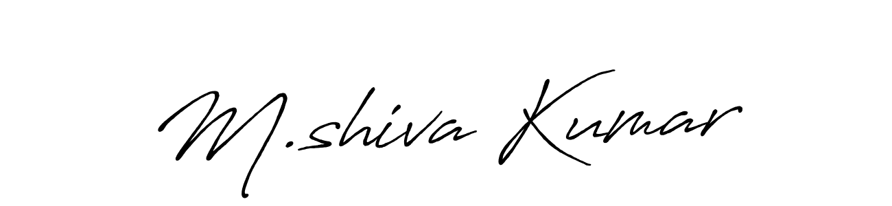 Make a beautiful signature design for name M.shiva Kumar. With this signature (Antro_Vectra_Bolder) style, you can create a handwritten signature for free. M.shiva Kumar signature style 7 images and pictures png