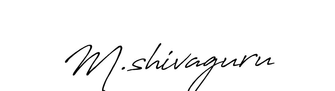 Use a signature maker to create a handwritten signature online. With this signature software, you can design (Antro_Vectra_Bolder) your own signature for name M.shivaguru. M.shivaguru signature style 7 images and pictures png