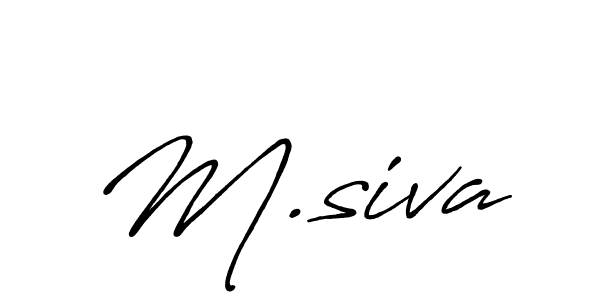 You should practise on your own different ways (Antro_Vectra_Bolder) to write your name (M.siva) in signature. don't let someone else do it for you. M.siva signature style 7 images and pictures png