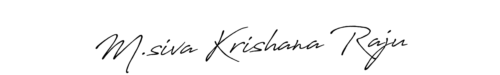 Once you've used our free online signature maker to create your best signature Antro_Vectra_Bolder style, it's time to enjoy all of the benefits that M.siva Krishana Raju name signing documents. M.siva Krishana Raju signature style 7 images and pictures png