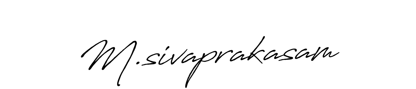 Once you've used our free online signature maker to create your best signature Antro_Vectra_Bolder style, it's time to enjoy all of the benefits that M.sivaprakasam name signing documents. M.sivaprakasam signature style 7 images and pictures png