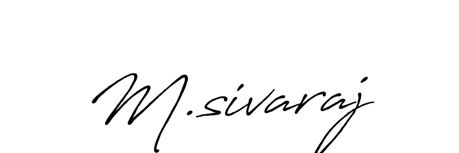 How to make M.sivaraj signature? Antro_Vectra_Bolder is a professional autograph style. Create handwritten signature for M.sivaraj name. M.sivaraj signature style 7 images and pictures png