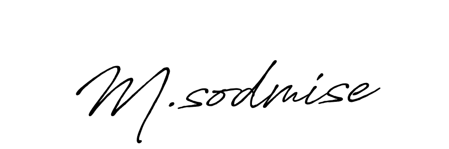 Design your own signature with our free online signature maker. With this signature software, you can create a handwritten (Antro_Vectra_Bolder) signature for name M.sodmise. M.sodmise signature style 7 images and pictures png