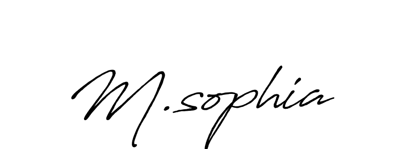 Best and Professional Signature Style for M.sophia. Antro_Vectra_Bolder Best Signature Style Collection. M.sophia signature style 7 images and pictures png