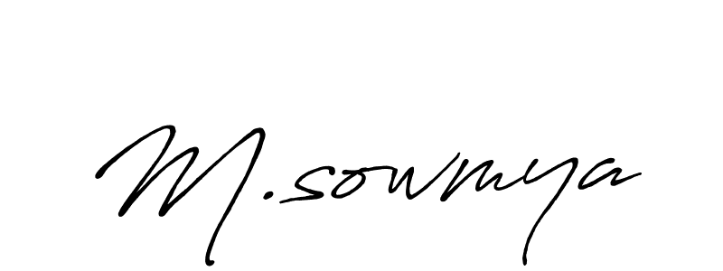 It looks lik you need a new signature style for name M.sowmya. Design unique handwritten (Antro_Vectra_Bolder) signature with our free signature maker in just a few clicks. M.sowmya signature style 7 images and pictures png
