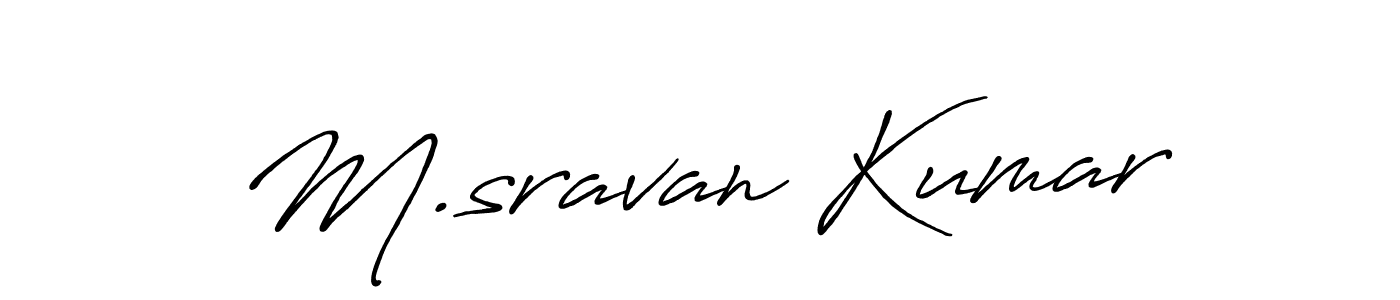 How to Draw M.sravan Kumar signature style? Antro_Vectra_Bolder is a latest design signature styles for name M.sravan Kumar. M.sravan Kumar signature style 7 images and pictures png