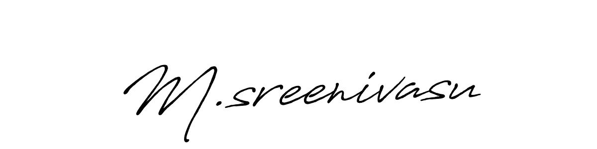 Make a beautiful signature design for name M.sreenivasu. Use this online signature maker to create a handwritten signature for free. M.sreenivasu signature style 7 images and pictures png