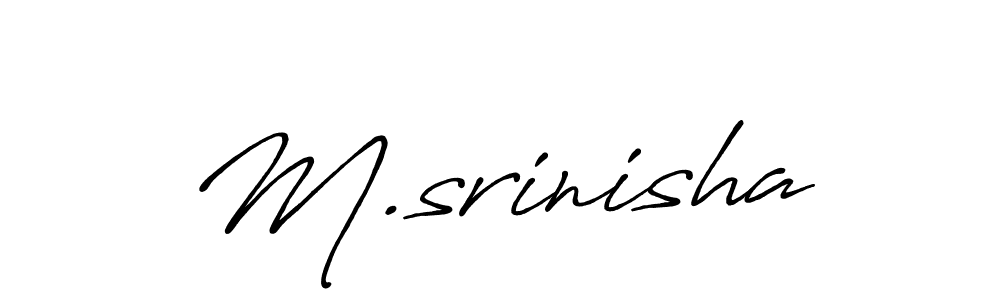 Make a short M.srinisha signature style. Manage your documents anywhere anytime using Antro_Vectra_Bolder. Create and add eSignatures, submit forms, share and send files easily. M.srinisha signature style 7 images and pictures png