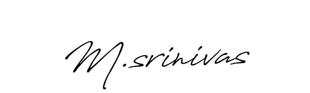 Make a beautiful signature design for name M.srinivas. Use this online signature maker to create a handwritten signature for free. M.srinivas signature style 7 images and pictures png