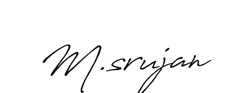 How to Draw M.srujan signature style? Antro_Vectra_Bolder is a latest design signature styles for name M.srujan. M.srujan signature style 7 images and pictures png