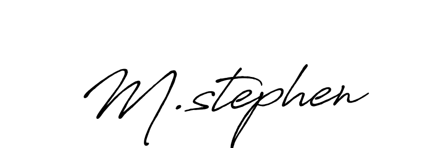 if you are searching for the best signature style for your name M.stephen. so please give up your signature search. here we have designed multiple signature styles  using Antro_Vectra_Bolder. M.stephen signature style 7 images and pictures png