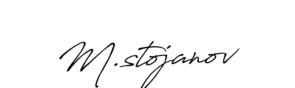 Antro_Vectra_Bolder is a professional signature style that is perfect for those who want to add a touch of class to their signature. It is also a great choice for those who want to make their signature more unique. Get M.stojanov name to fancy signature for free. M.stojanov signature style 7 images and pictures png