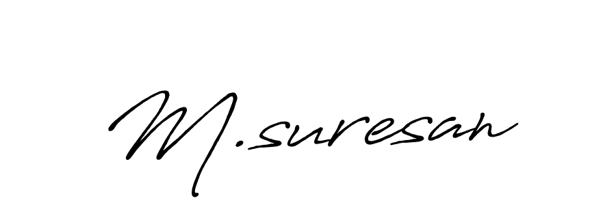 Make a beautiful signature design for name M.suresan. Use this online signature maker to create a handwritten signature for free. M.suresan signature style 7 images and pictures png