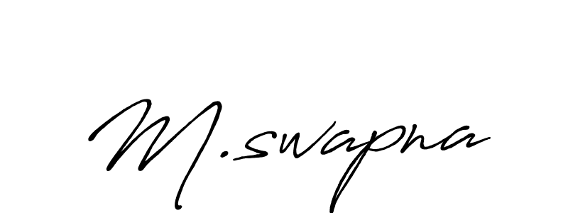 How to Draw M.swapna signature style? Antro_Vectra_Bolder is a latest design signature styles for name M.swapna. M.swapna signature style 7 images and pictures png