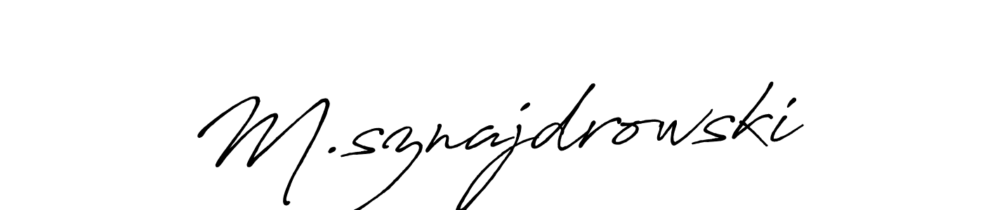 Make a short M.sznajdrowski signature style. Manage your documents anywhere anytime using Antro_Vectra_Bolder. Create and add eSignatures, submit forms, share and send files easily. M.sznajdrowski signature style 7 images and pictures png