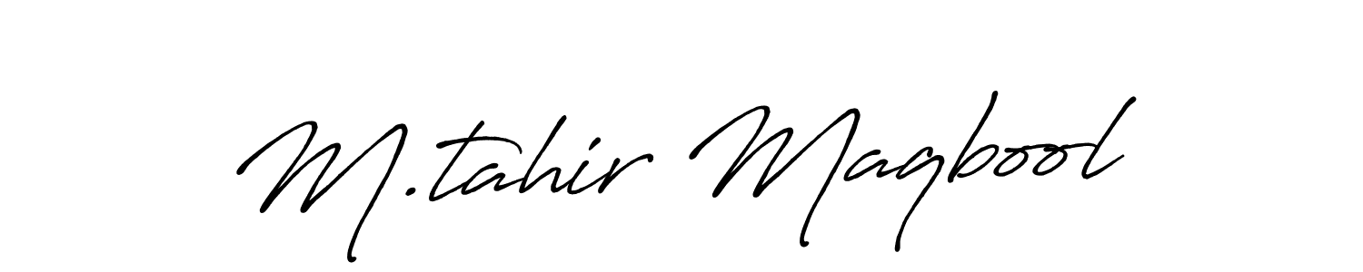 Check out images of Autograph of M.tahir Maqbool name. Actor M.tahir Maqbool Signature Style. Antro_Vectra_Bolder is a professional sign style online. M.tahir Maqbool signature style 7 images and pictures png