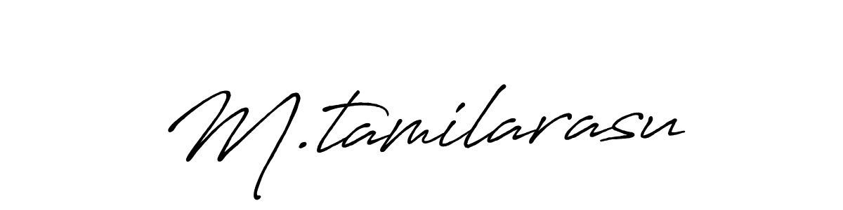 You should practise on your own different ways (Antro_Vectra_Bolder) to write your name (M.tamilarasu) in signature. don't let someone else do it for you. M.tamilarasu signature style 7 images and pictures png