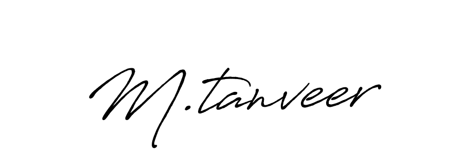 Create a beautiful signature design for name M.tanveer. With this signature (Antro_Vectra_Bolder) fonts, you can make a handwritten signature for free. M.tanveer signature style 7 images and pictures png