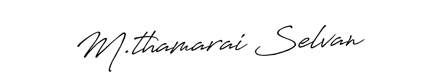 Make a beautiful signature design for name M.thamarai Selvan. Use this online signature maker to create a handwritten signature for free. M.thamarai Selvan signature style 7 images and pictures png