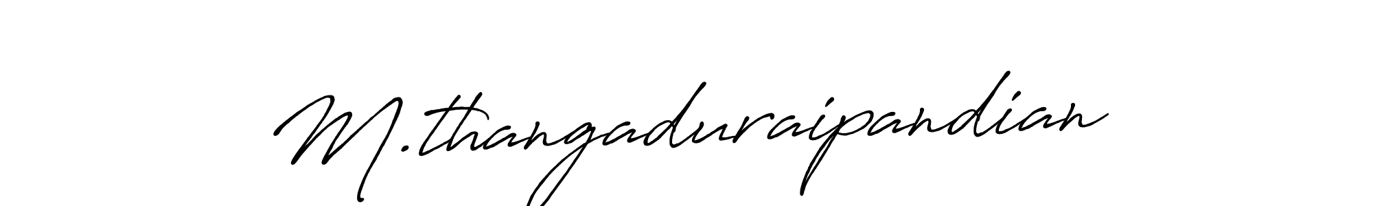 You can use this online signature creator to create a handwritten signature for the name M.thangaduraipandian. This is the best online autograph maker. M.thangaduraipandian signature style 7 images and pictures png