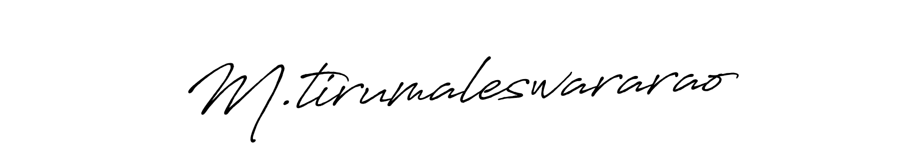 Make a beautiful signature design for name M.tirumaleswararao. Use this online signature maker to create a handwritten signature for free. M.tirumaleswararao signature style 7 images and pictures png