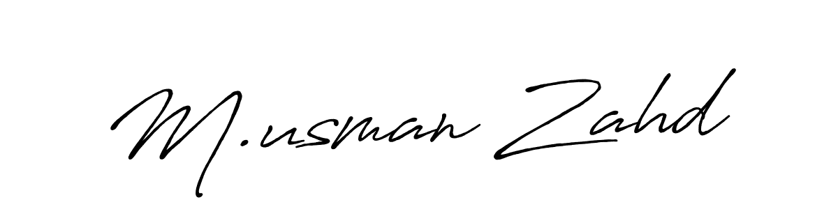 Make a beautiful signature design for name M.usman Zahd. Use this online signature maker to create a handwritten signature for free. M.usman Zahd signature style 7 images and pictures png