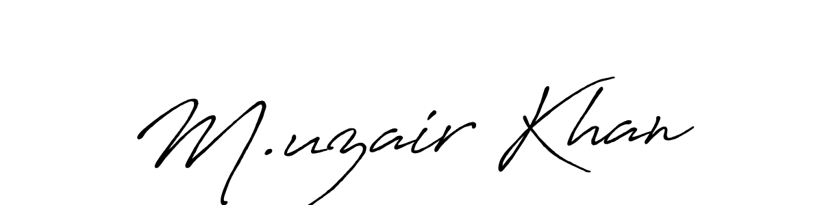 if you are searching for the best signature style for your name M.uzair Khan. so please give up your signature search. here we have designed multiple signature styles  using Antro_Vectra_Bolder. M.uzair Khan signature style 7 images and pictures png