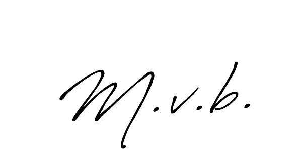 Also You can easily find your signature by using the search form. We will create M.v.b. name handwritten signature images for you free of cost using Antro_Vectra_Bolder sign style. M.v.b. signature style 7 images and pictures png