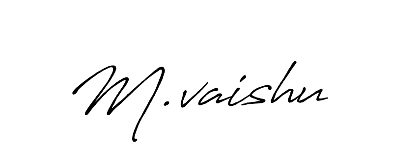 Make a beautiful signature design for name M.vaishu. Use this online signature maker to create a handwritten signature for free. M.vaishu signature style 7 images and pictures png