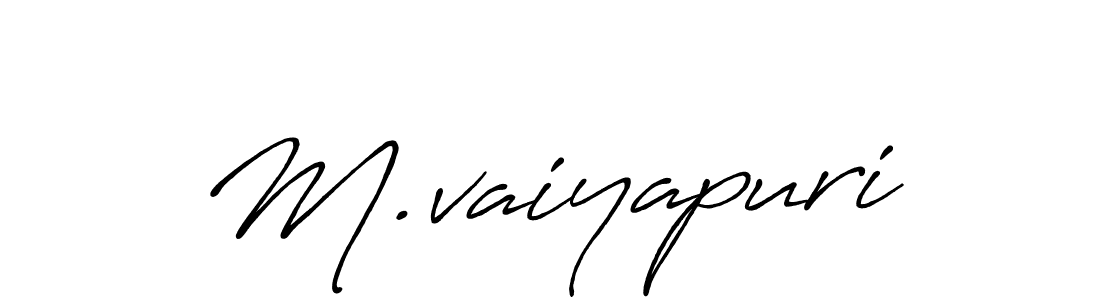 The best way (Antro_Vectra_Bolder) to make a short signature is to pick only two or three words in your name. The name M.vaiyapuri include a total of six letters. For converting this name. M.vaiyapuri signature style 7 images and pictures png