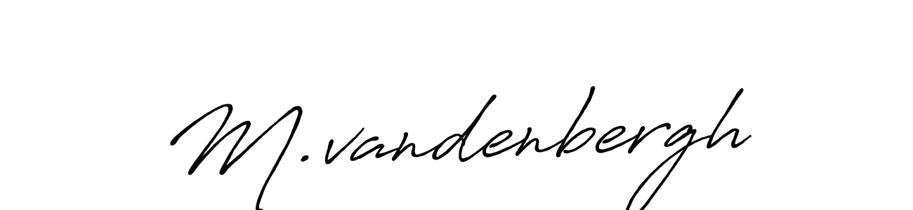 Antro_Vectra_Bolder is a professional signature style that is perfect for those who want to add a touch of class to their signature. It is also a great choice for those who want to make their signature more unique. Get M.vandenbergh name to fancy signature for free. M.vandenbergh signature style 7 images and pictures png